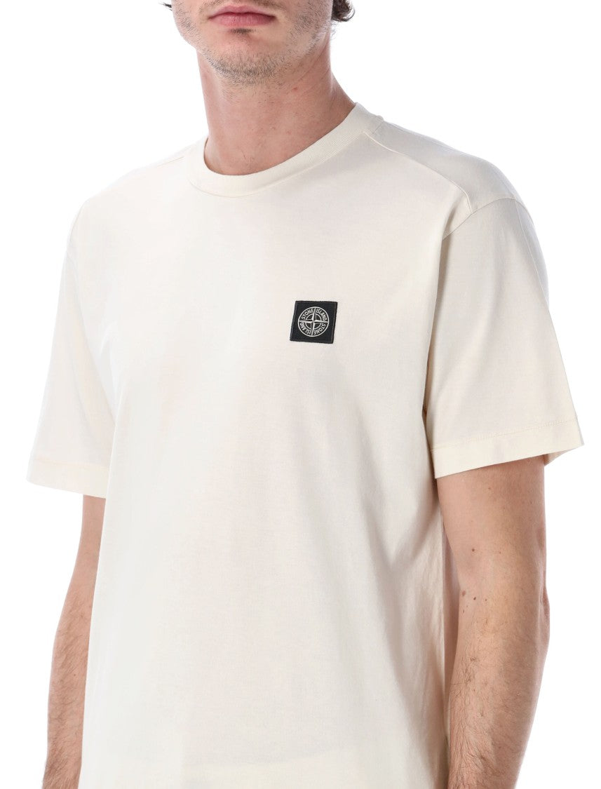Stone Island Cotton Jersey T-Shirt With Compass Patch