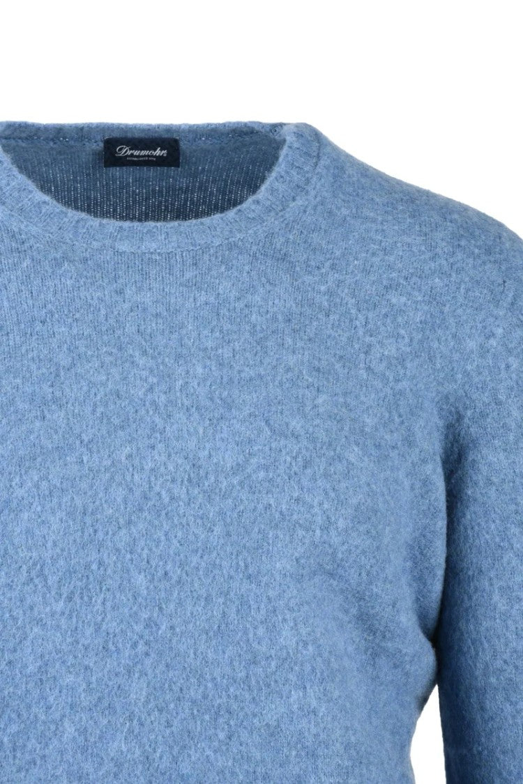 Drumohr Wool Crew Neck Pullover - Light Blue