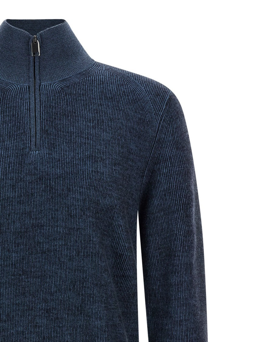 Brioni Half Zip Sweater