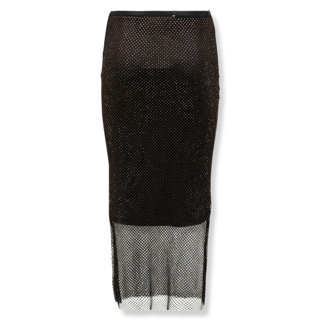 Sportmax Rhinestone Mesh Skirt