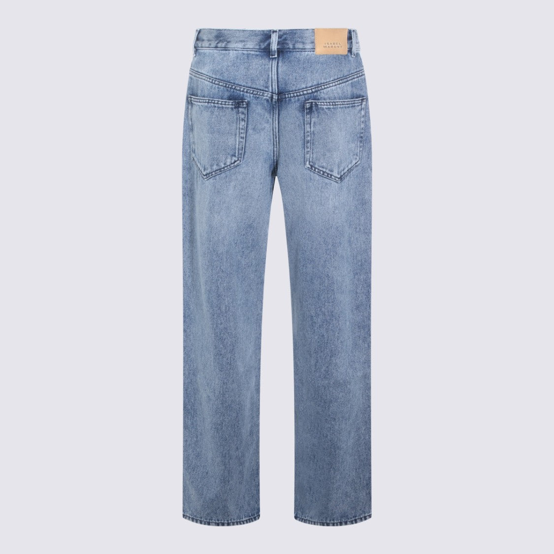 Isabel Marant Étoile Classic Blue Straight-Leg Jeans With Subtle Fading