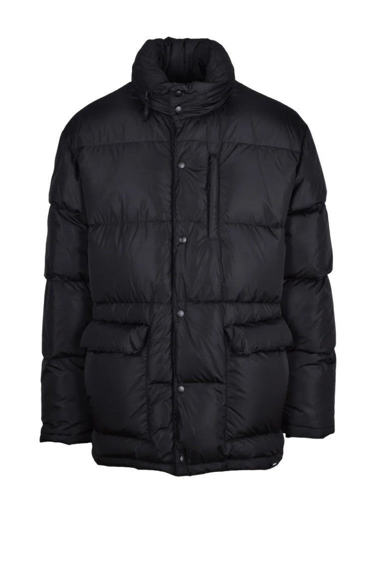 Aspesi Down Jacket Zipper And Snaps - Black