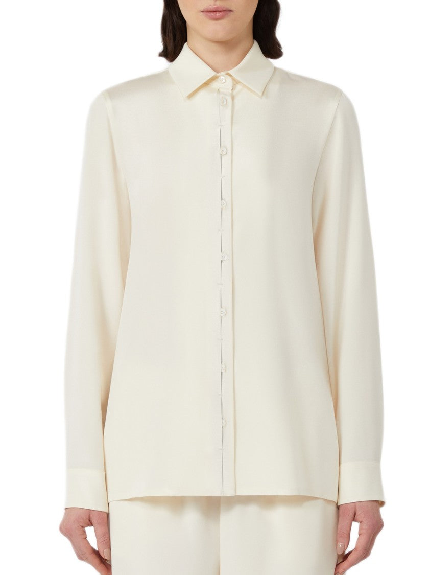 Max Mara Regular Fit Silk Cady Shirt