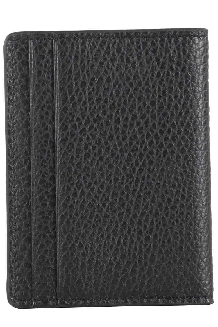 Orciani Book-Style Card Holder Micron Leather