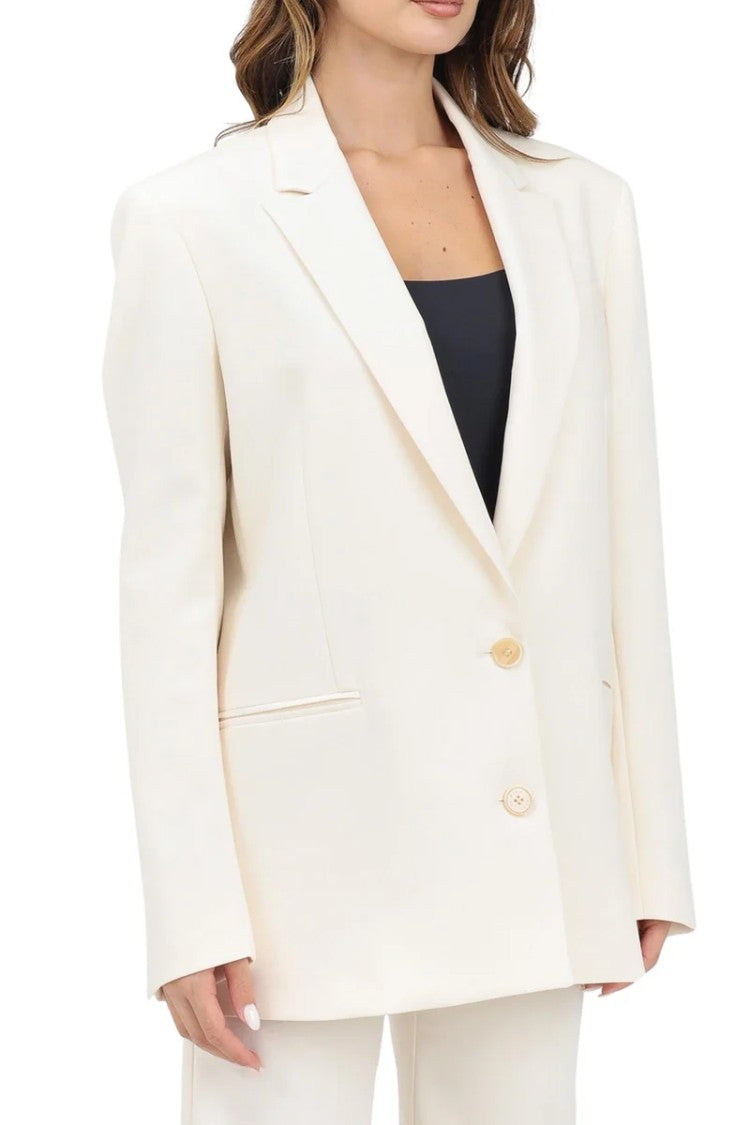 Patrizia Pepe Oversize Jacket - Cream