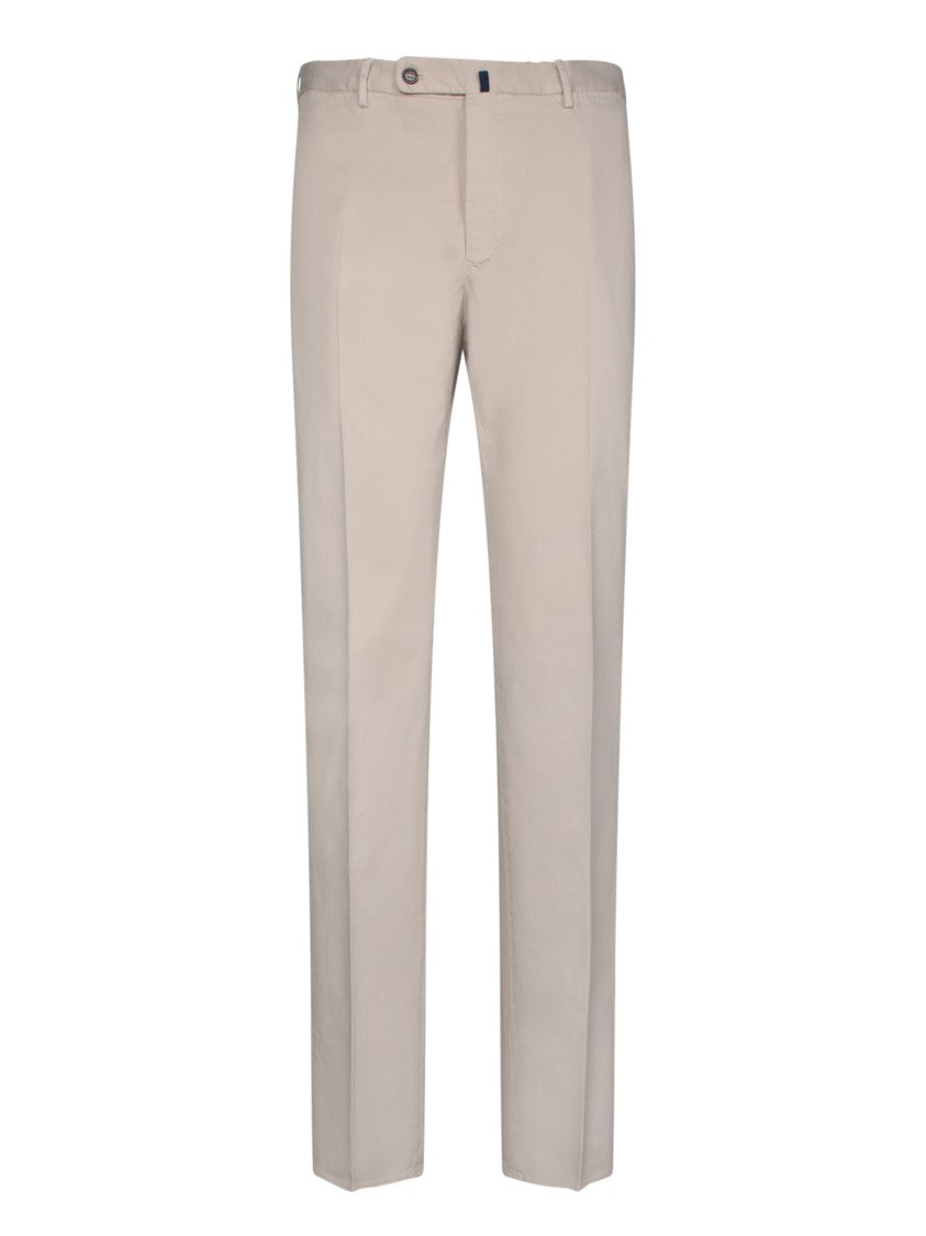 Incotex Classic Beige Trousers With Four-Pocket Design