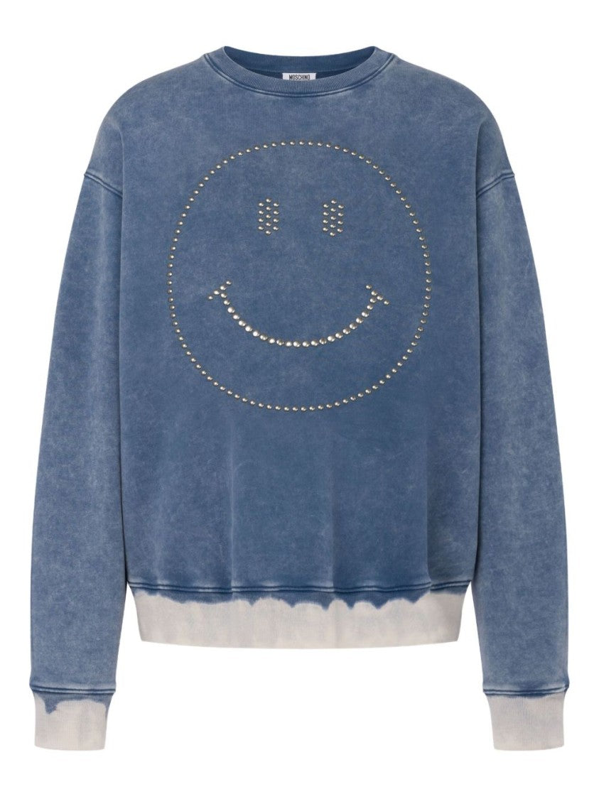 Moschino Washed Blue Sweatshirt