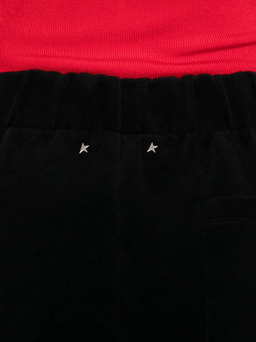 Golden Goose Wide-Leg Cotton Blend Jogging Star Pants