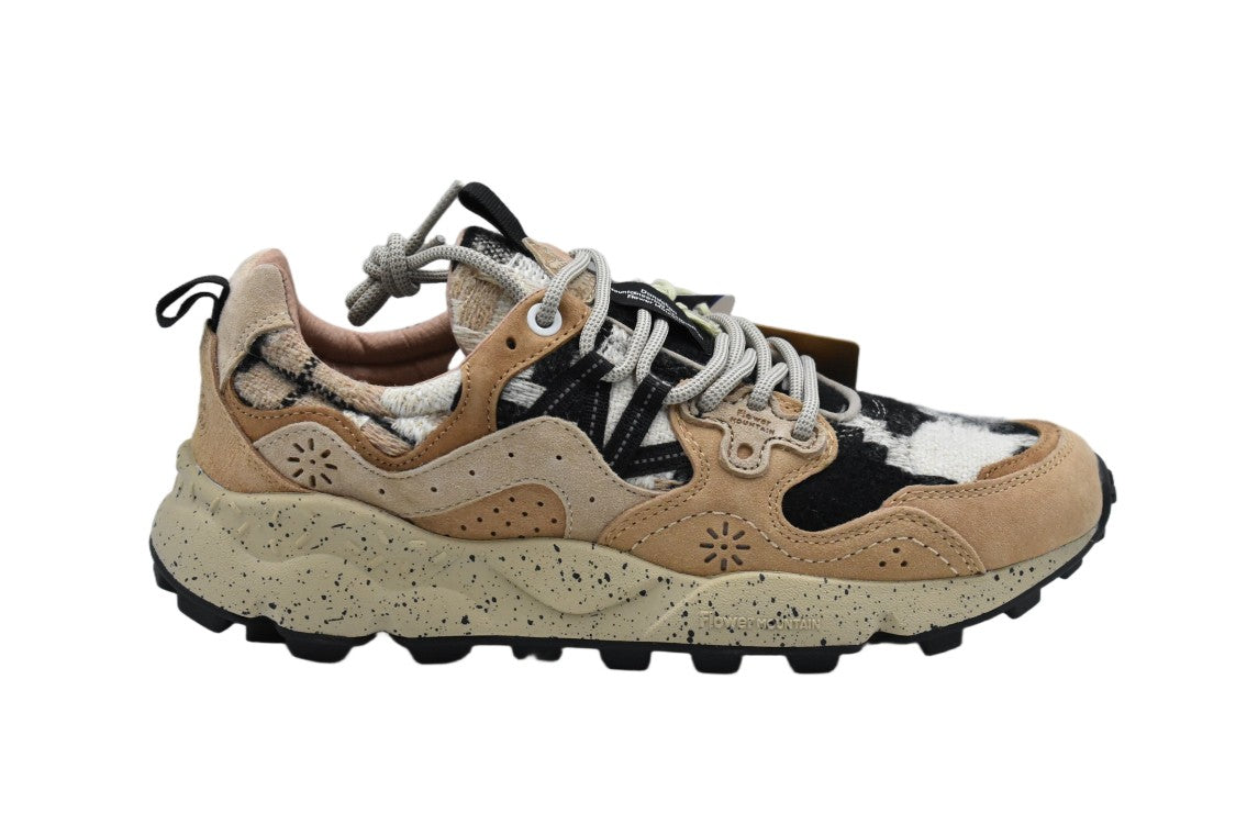 Flower Mountain Brown Mud Black Comfort Low Shoes