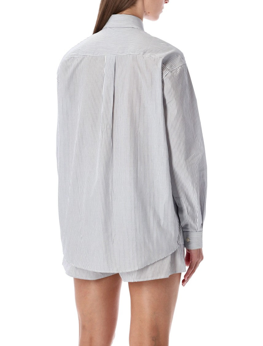 Sporty And Rich Yankees Stripes Shirt Oversized