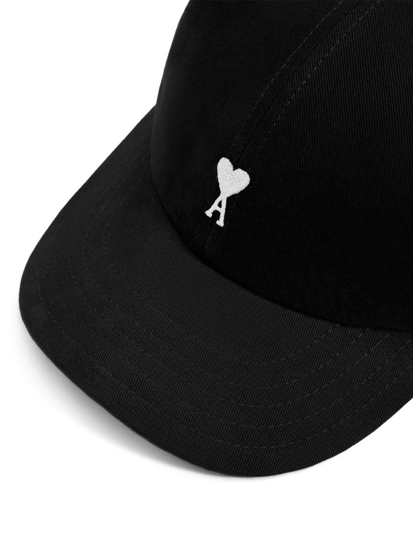 Ami Paris Quota Black Ami De Coeur Cotton Cap