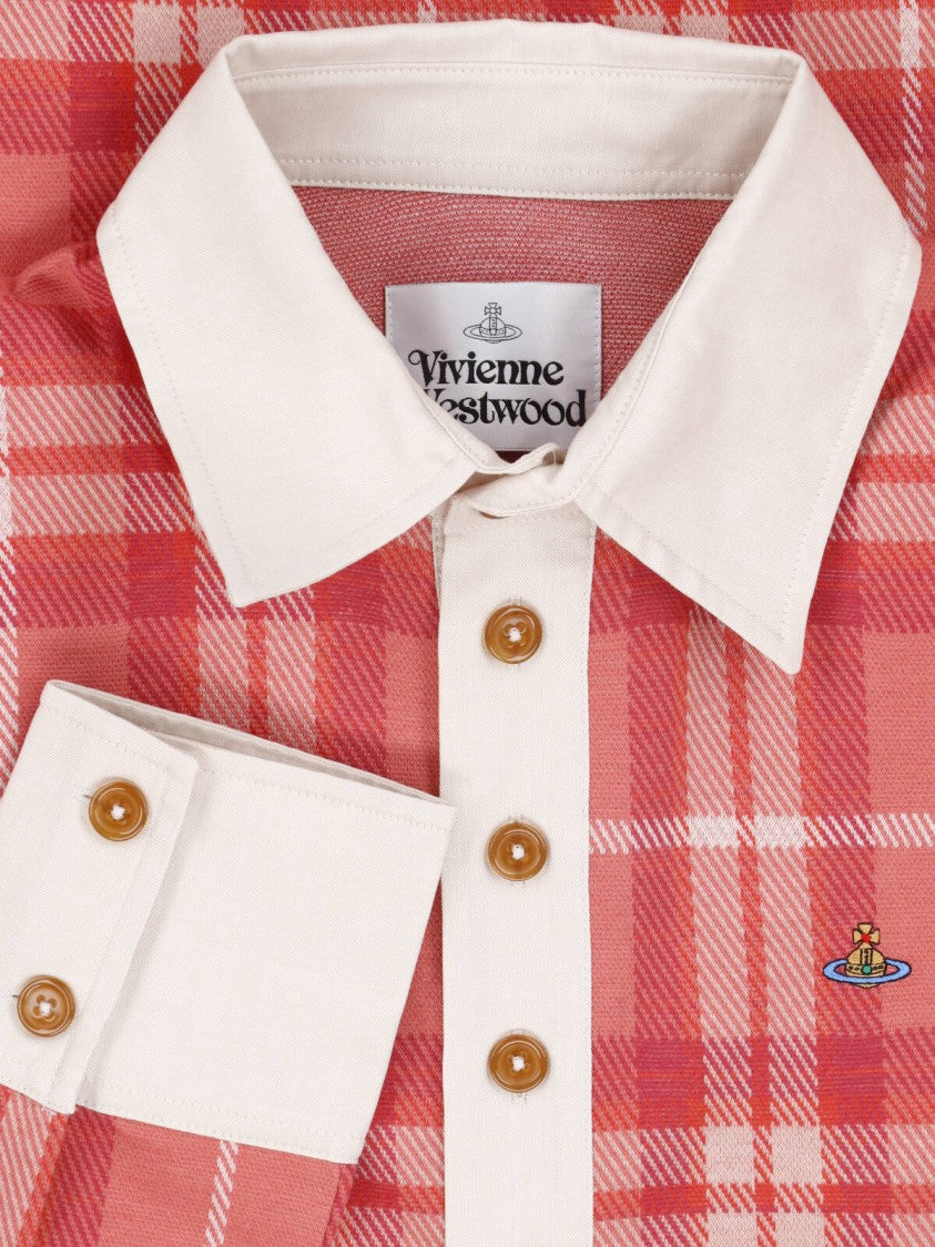 Vivienne Westwood Multicolor Plaid Classic Collar Polo Shirt