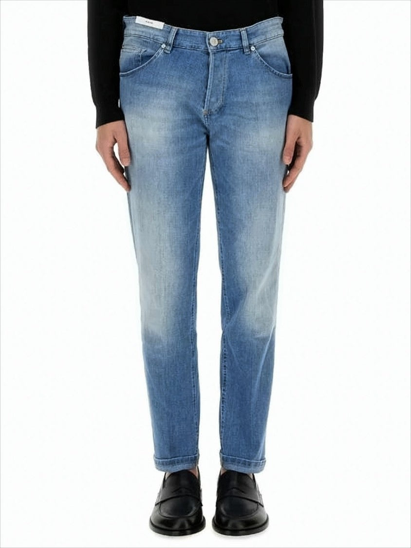 Pt Torino Classic Five-Pocket Denim Pants With Tapered Leg Design