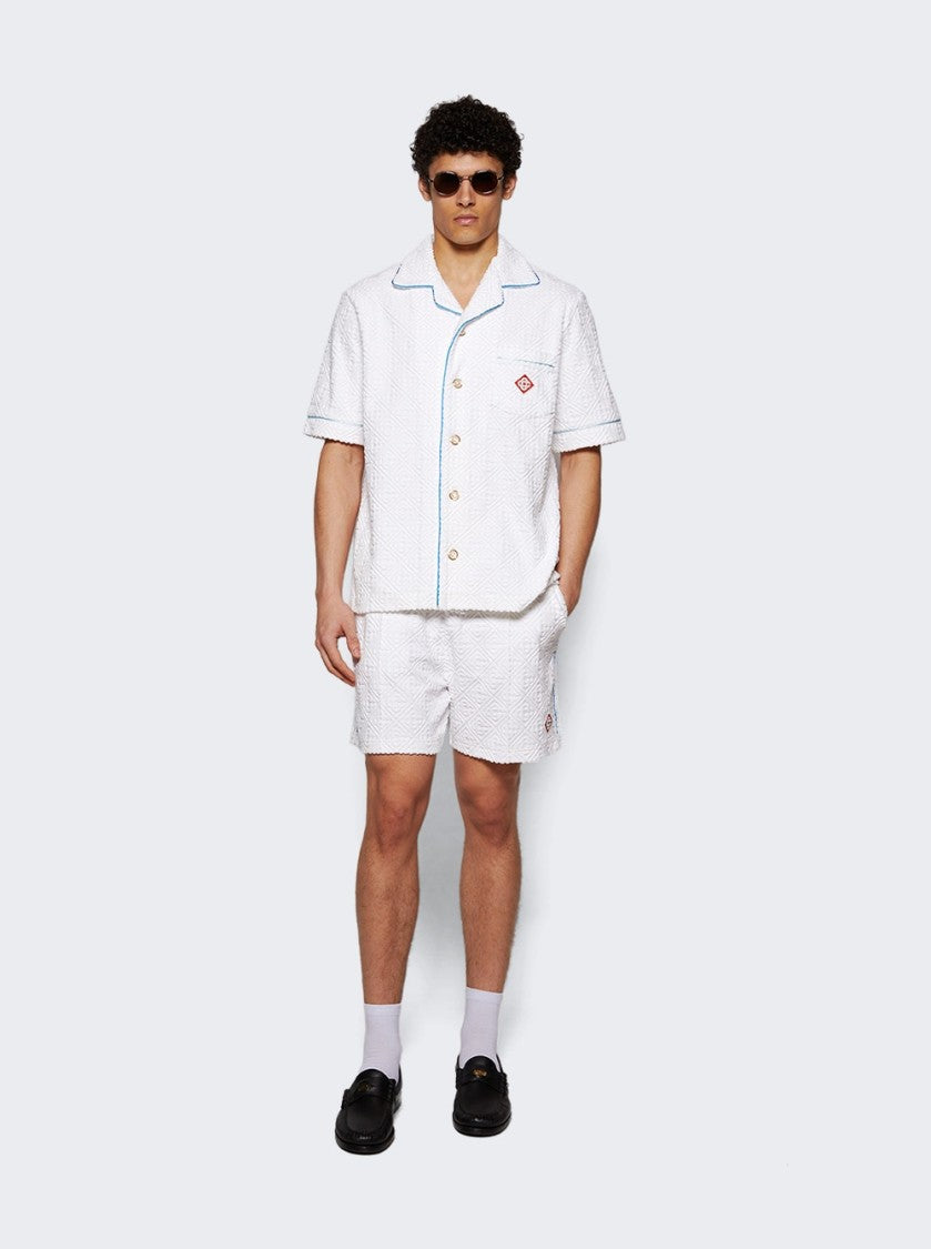 Casablanca Towelling Short Tennis Stripe