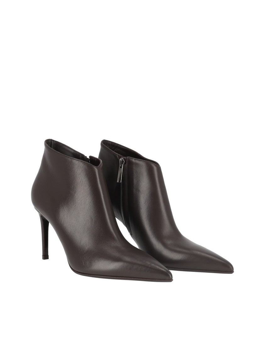 Sergio Levantesi Ebony Dama67 Pointed-Toe Ankle Boots