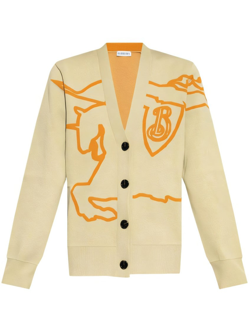 Burberry Relaxed Fit Graphic Print Cardigan