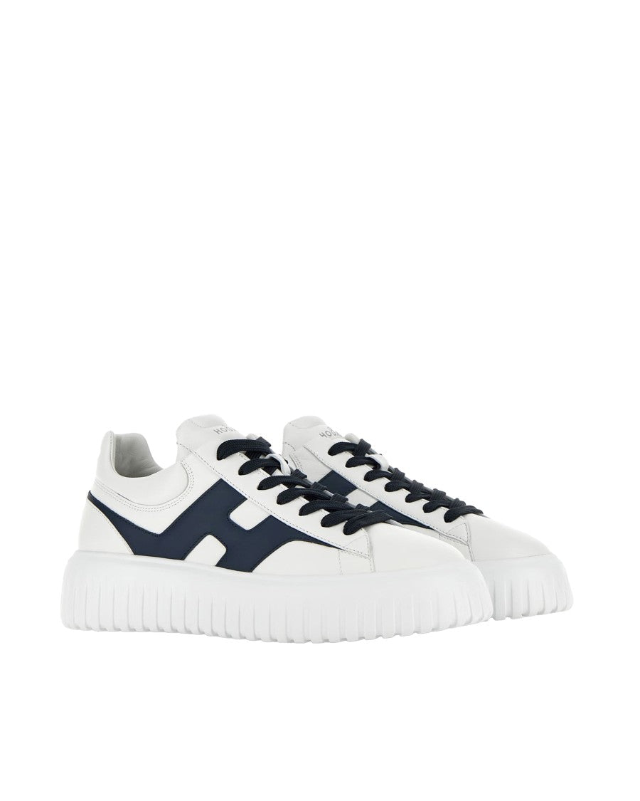 Hogan H-Stripes Low-Top Sneakers With Smooth Leather Upper