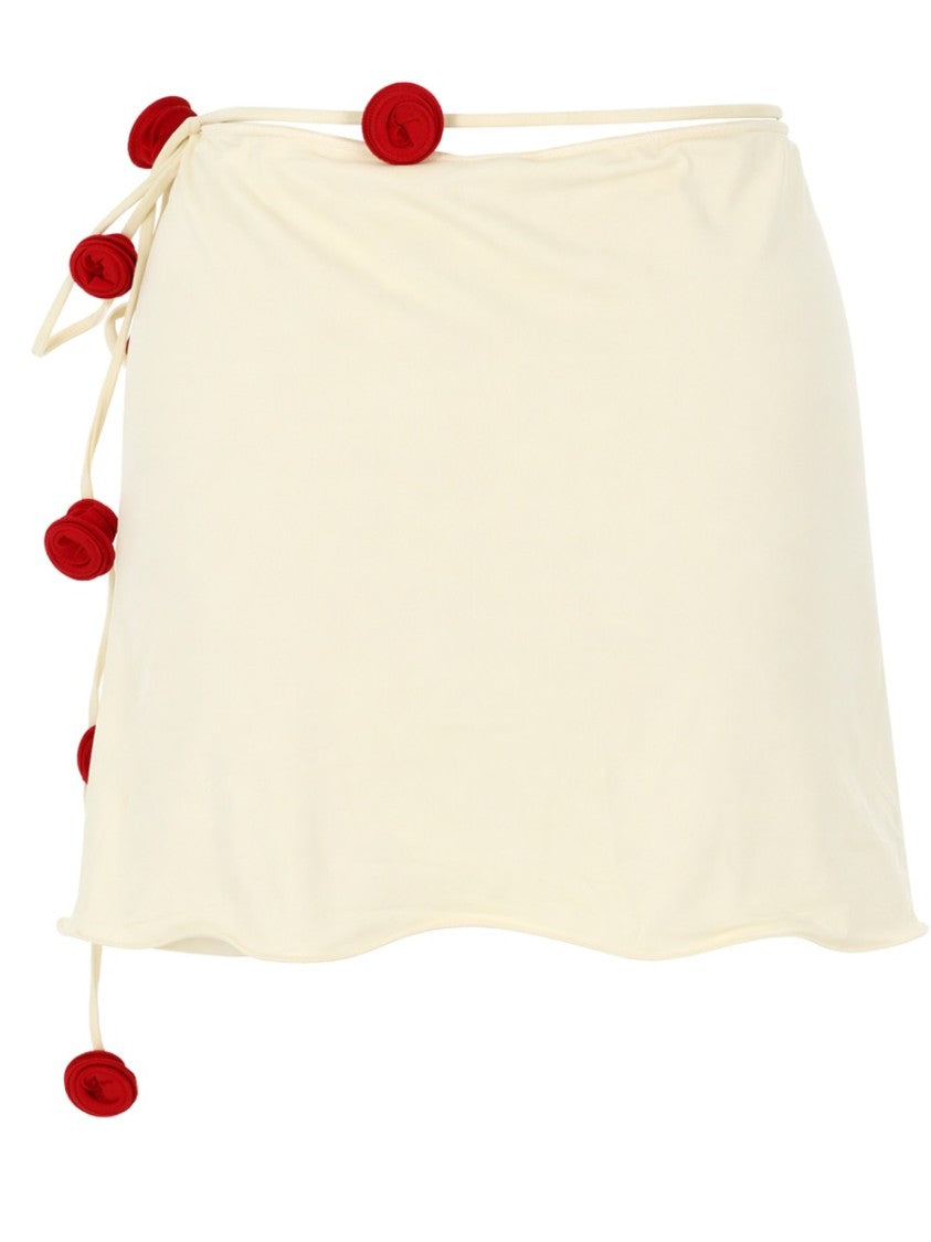 La Reveche Bouquet Wrap Style Rosette Pareo Skirt