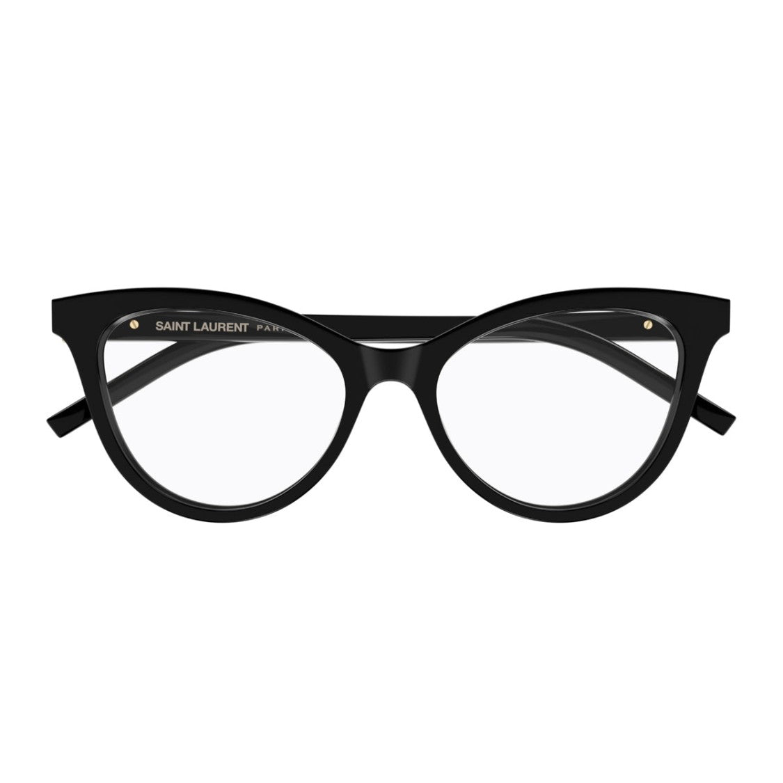 Saint Laurent Transparent Black Sl M164 Acetate Square Eyeglasses
