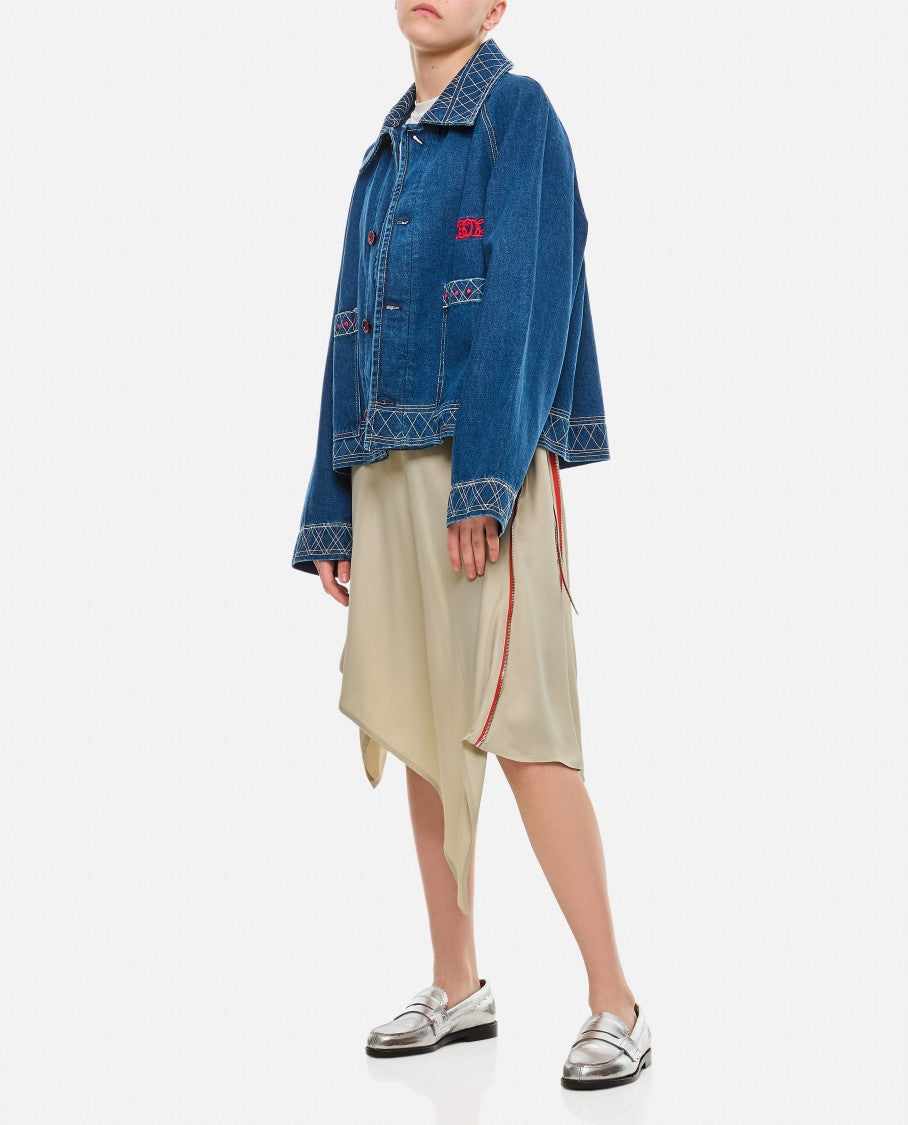 Kiko Kostadinov Sonia Drape Skirt