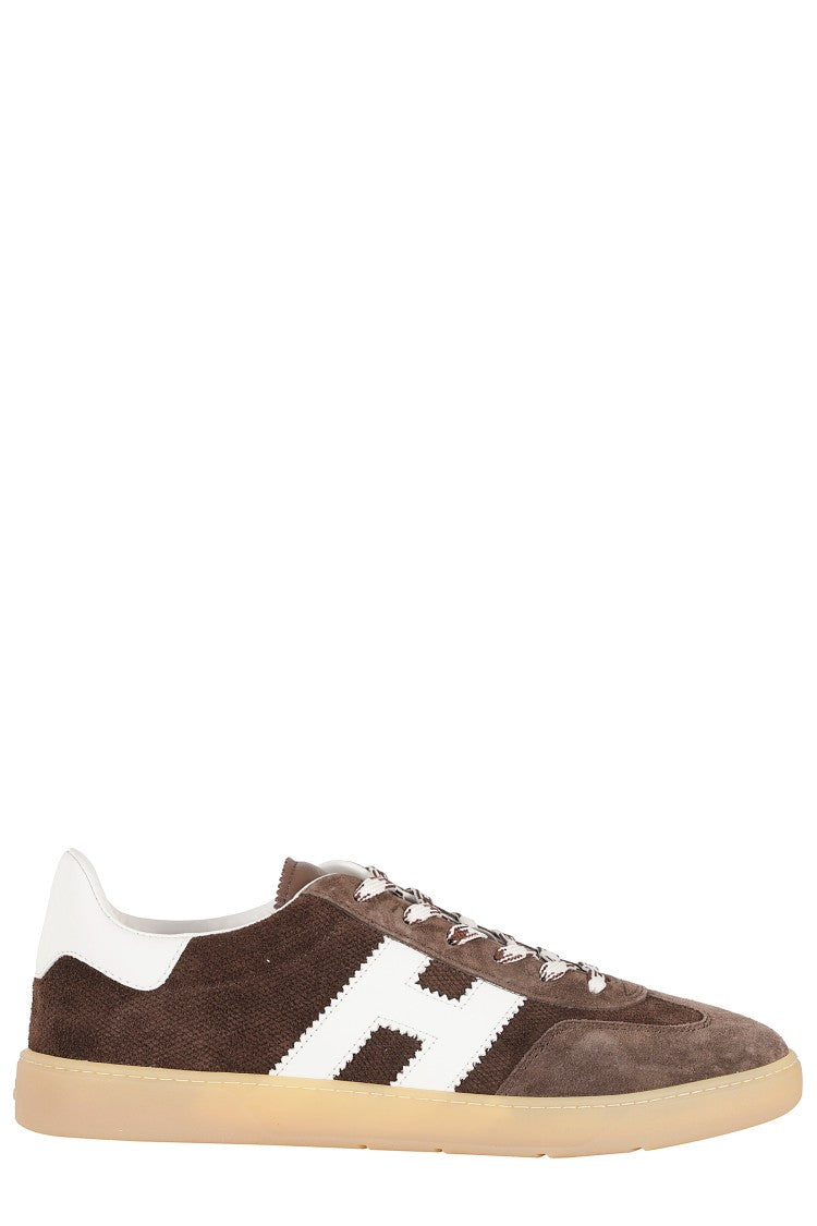 Hogan Brown Cool Laced Suede Sneakers