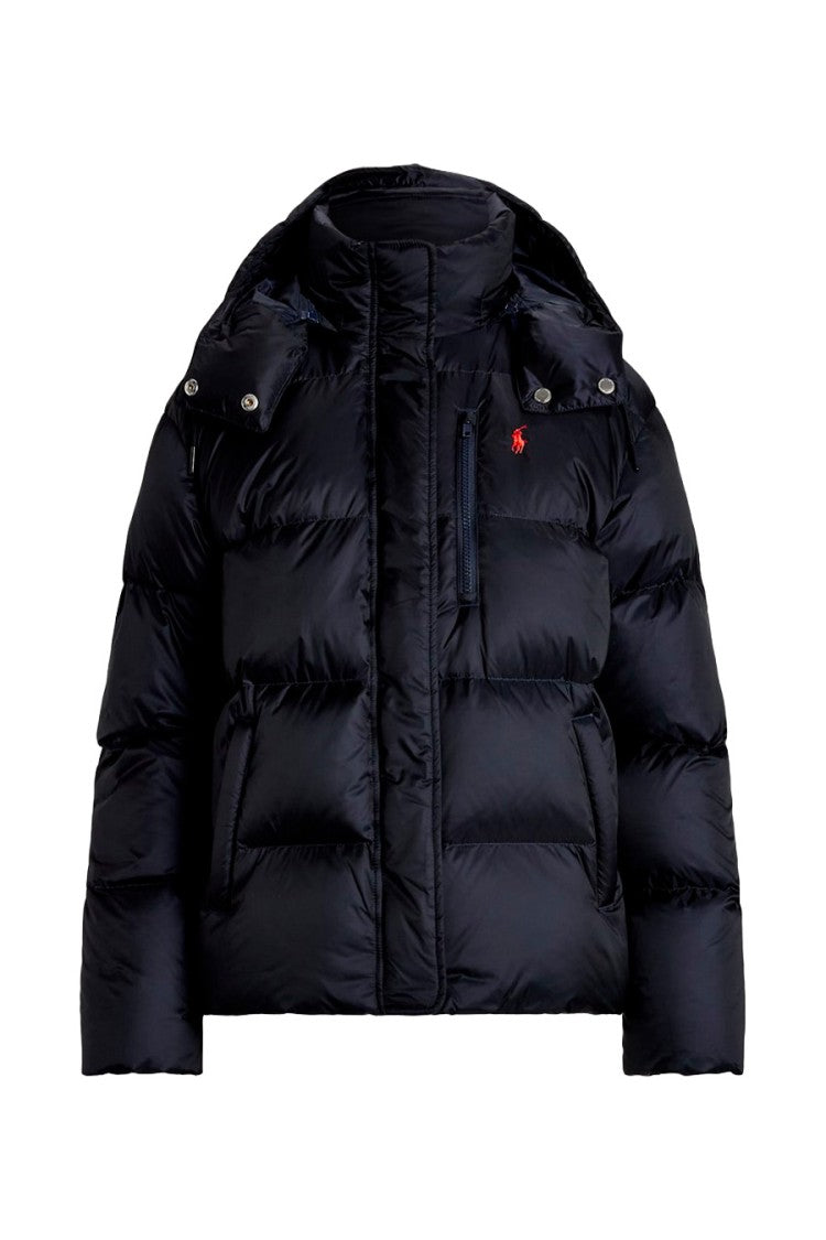 Polo Ralph Lauren Black Down Hooded Puffer Coat