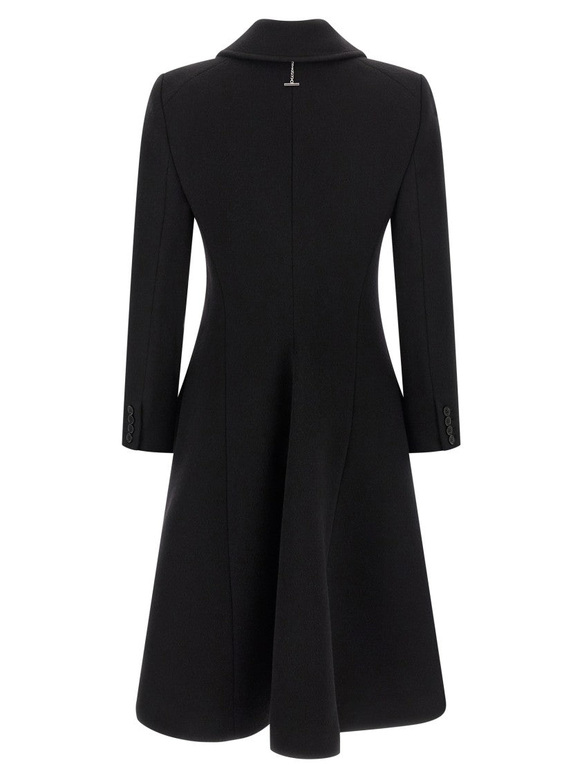 Mcqueen Hourglass Silhouette Wool And Cashmere Blend Coat