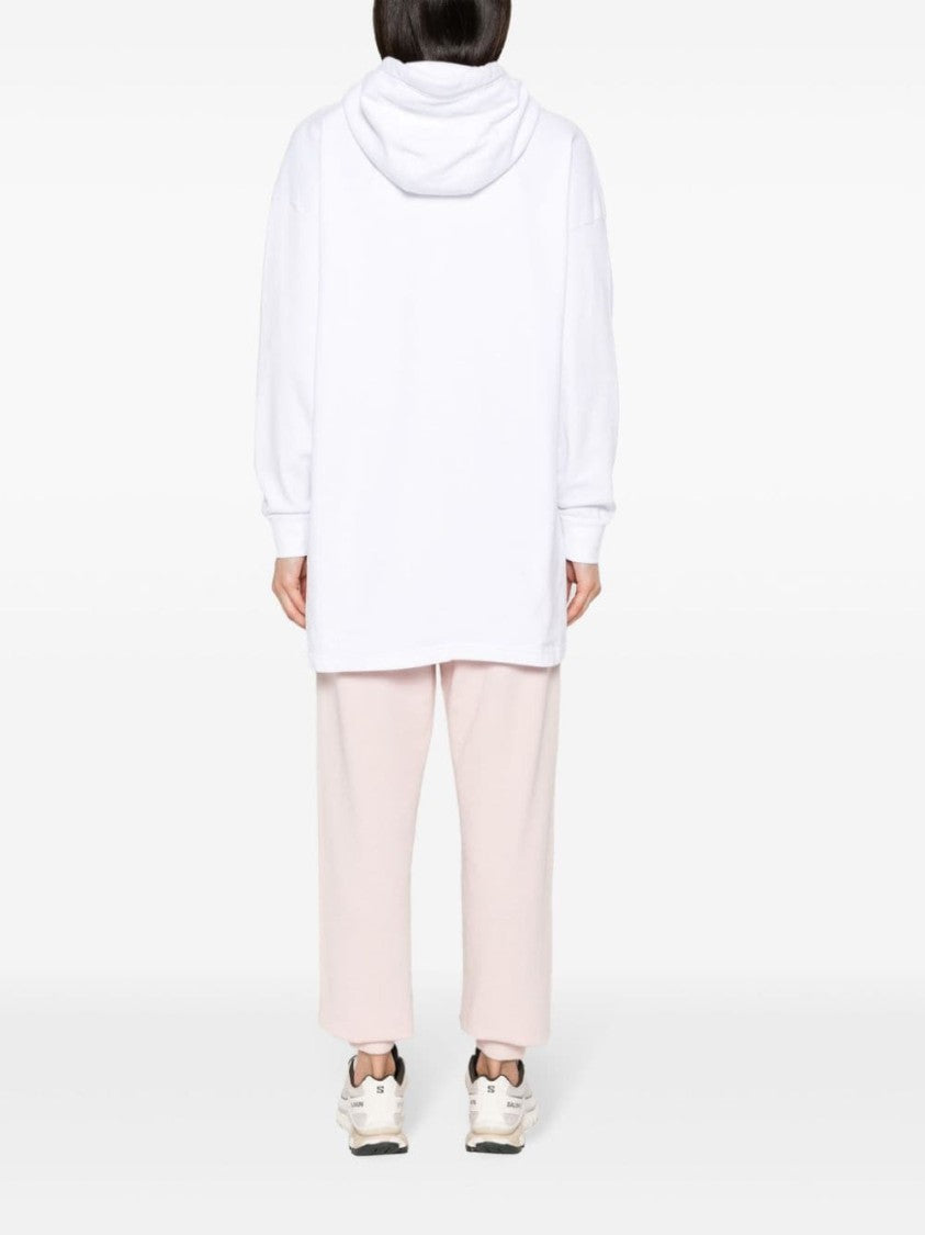 Isabel Marant Étoile White Shannon Logo-Printed Hoodie