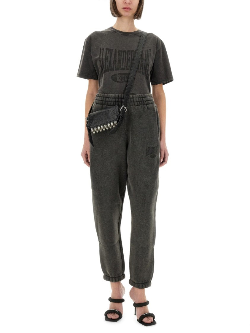 Alexander Wang Pants With Logo Print