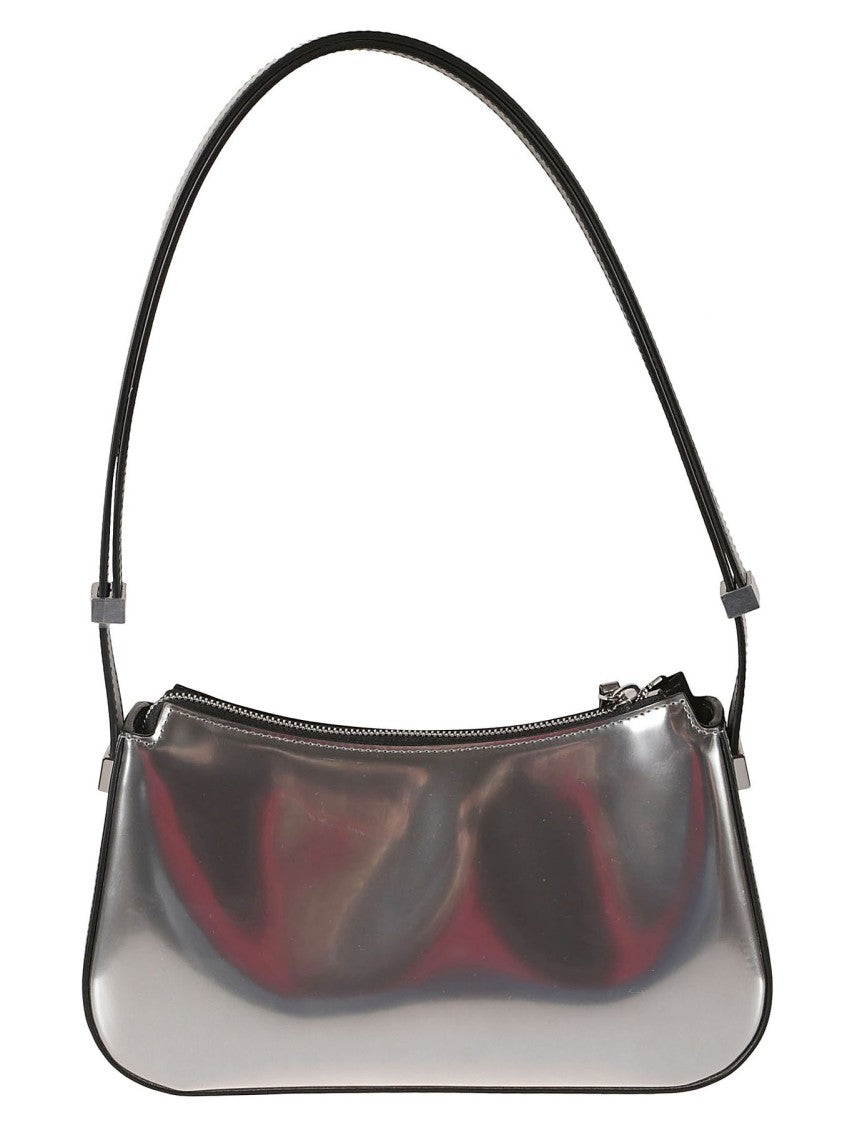 Lanvin Polished Silver Concerto Shoulder Bag