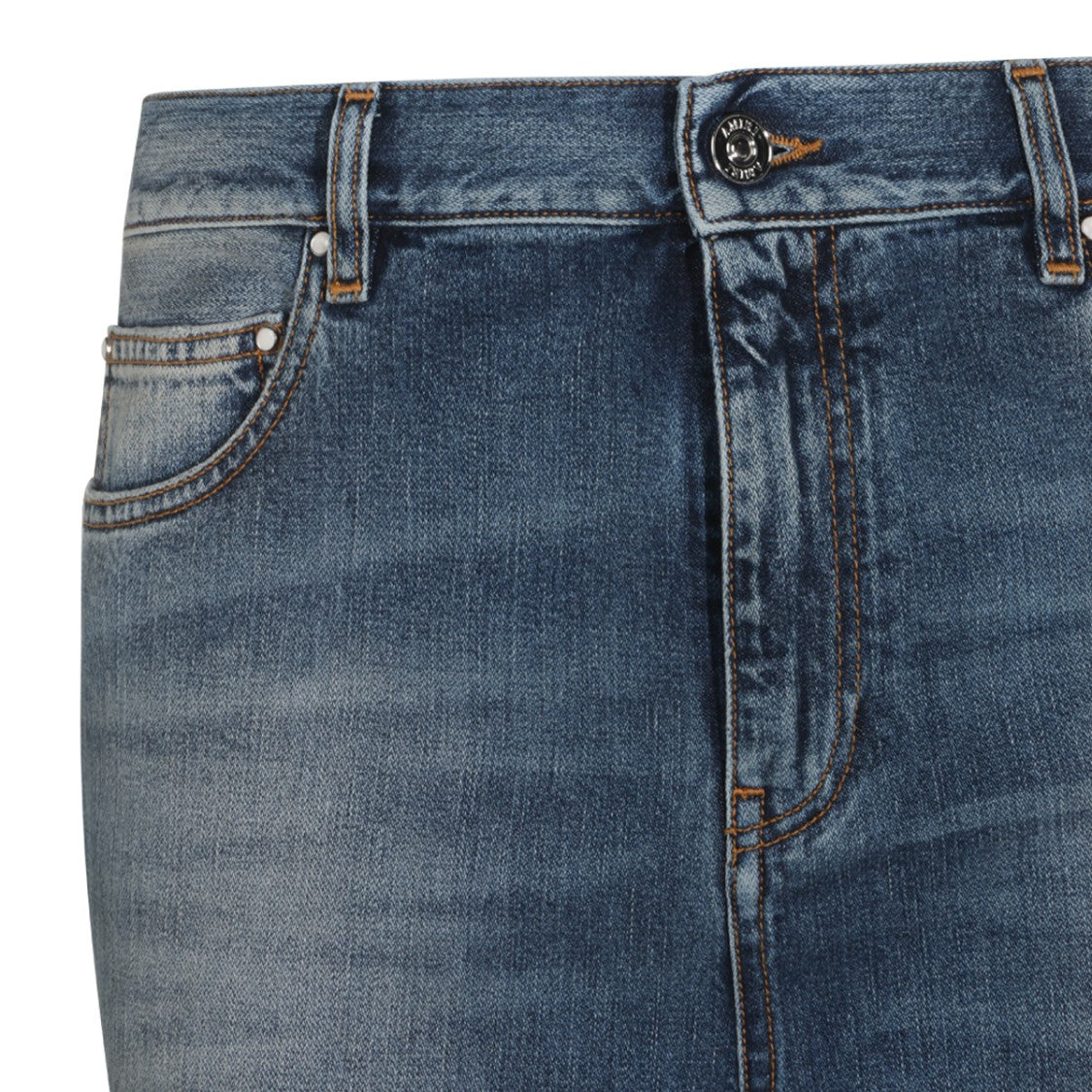 Amiri Medium Blue Classic Five-Pocket Straight-Leg Jeans