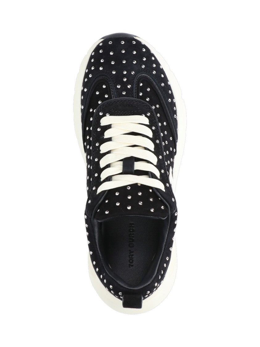 Tory Burch Good Luck' Studded Sneakers – Black
