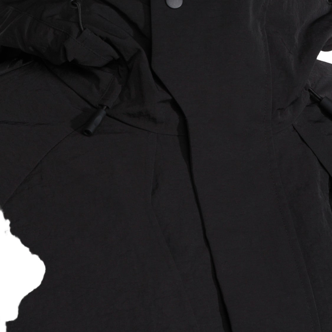 Jg1 Matte Black Jacket With Adjustable Hood