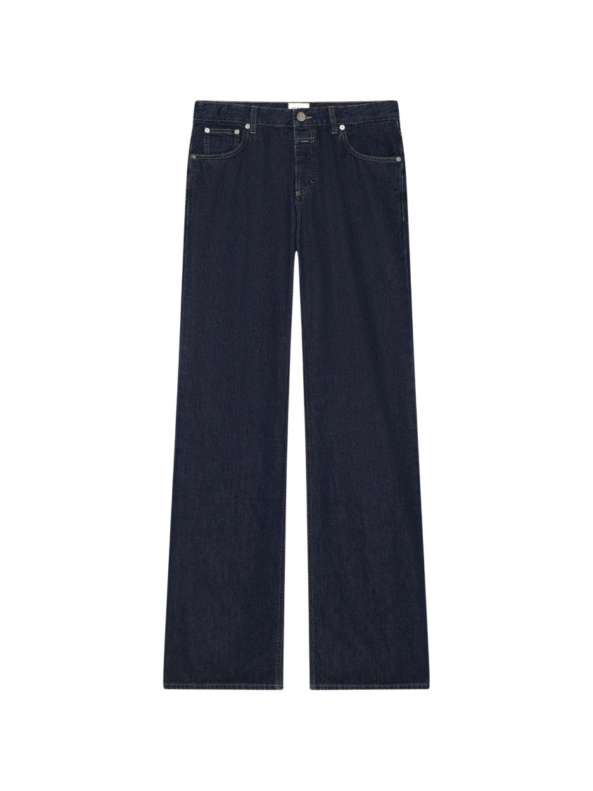 Closed Dark Blue Organic Cotton Wide-Leg Jeans