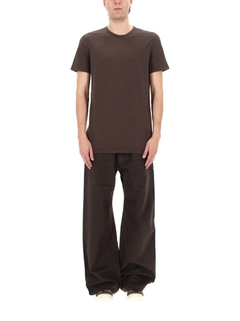 Drkshdw By Rick Owens Neutrals Level T Hanging Strip T-Shirt