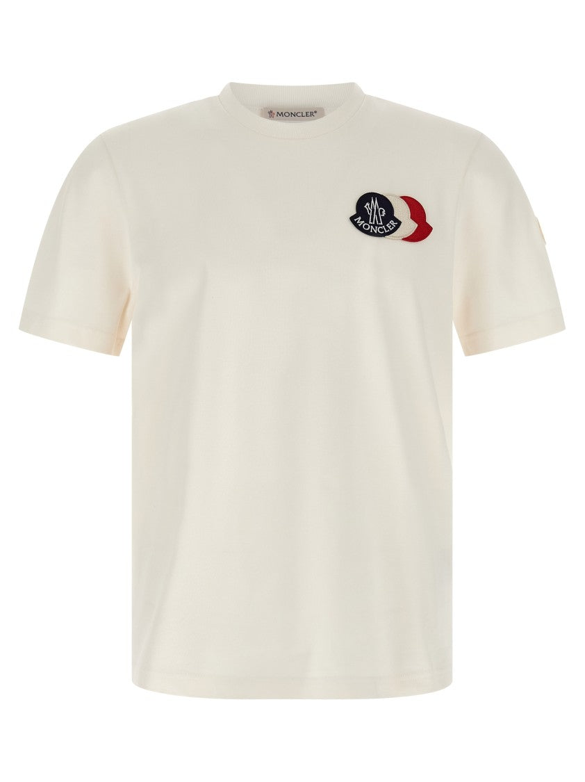 Moncler Front Tricolor Logo Patch Moncler T-Shirt
