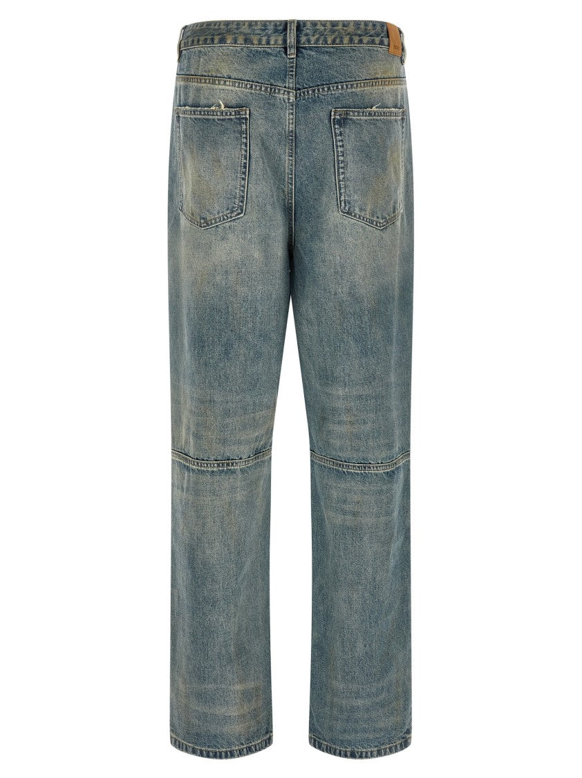 Found Double Knee Carpenter Jeans With Vintage Wash And Whiskered Details