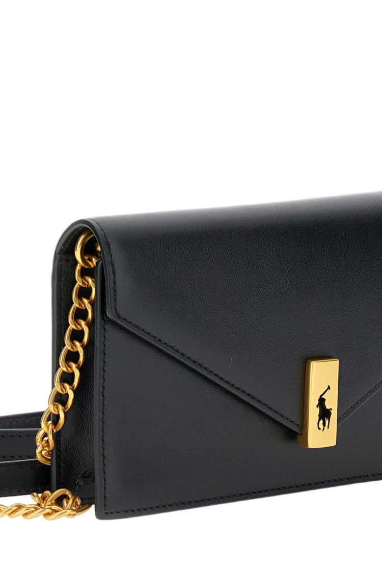 Polo Ralph Lauren Polo Id Leather Chain Wallet And Bag