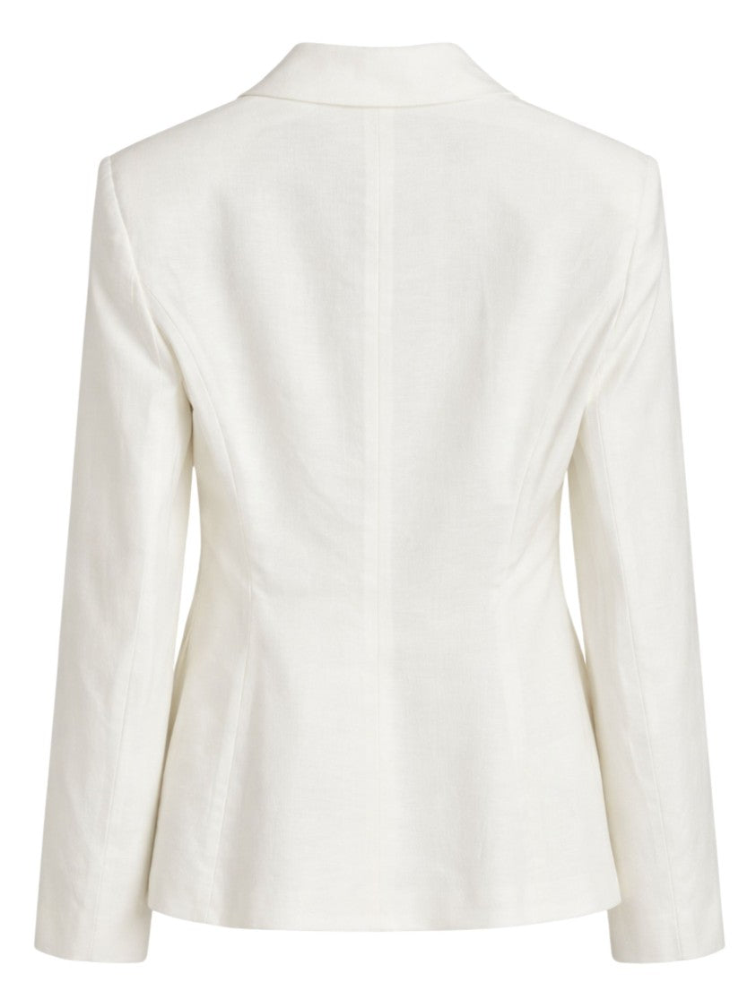 Pinko Effie Structured White Flap Blazer