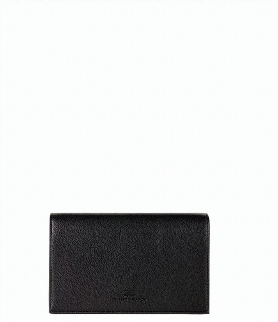 Elisabetta Franchi Leather Effect Chain Shoulder Bag