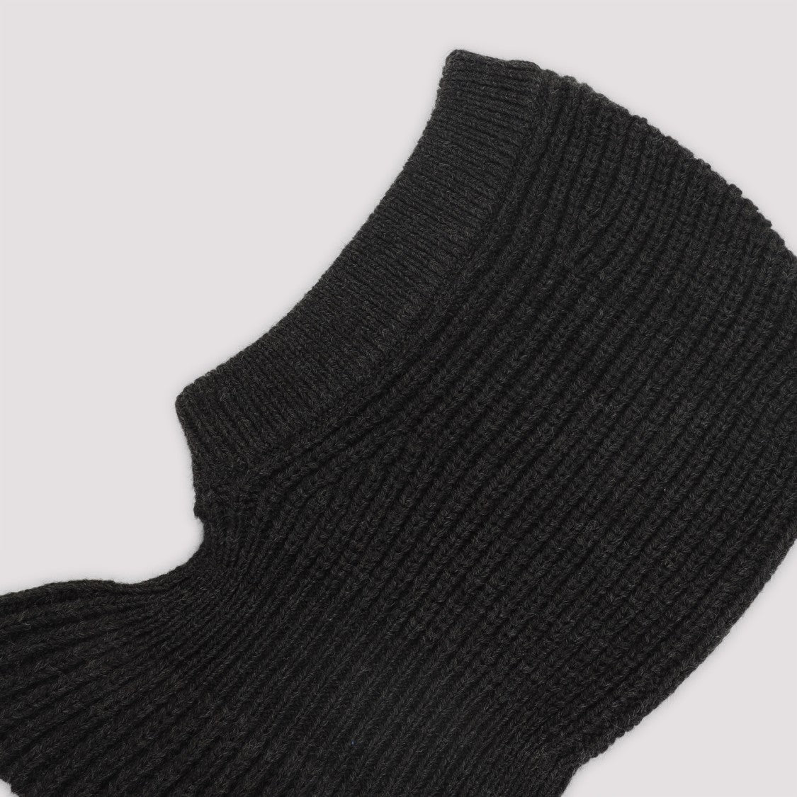 Lemaire Ribbed Knit Balaclava In Soft Acrylic-Alpaca Blend