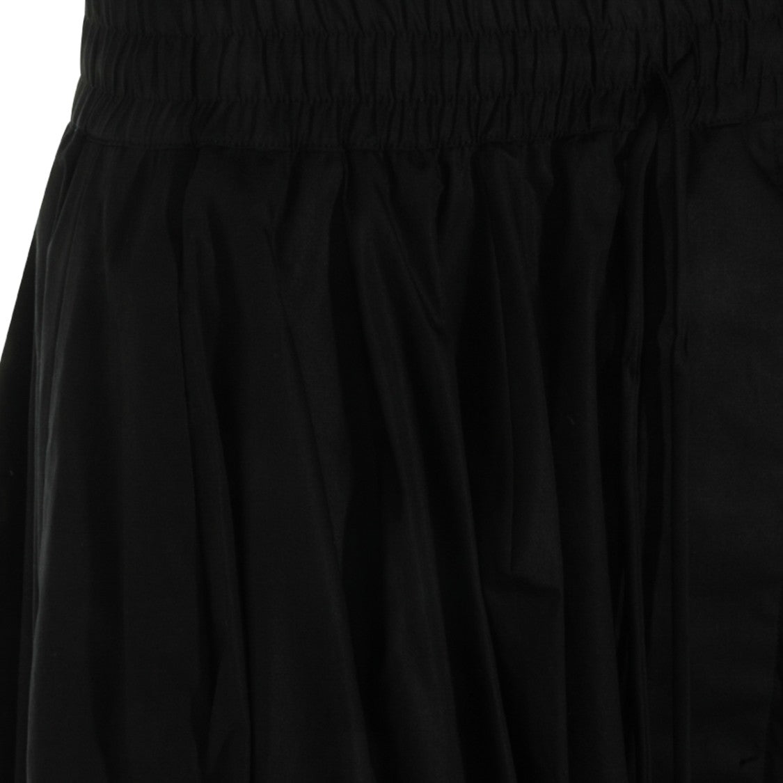 Vivienne Westwood Balloon-Fit Black Cotton Trousers With Elastic Waistband