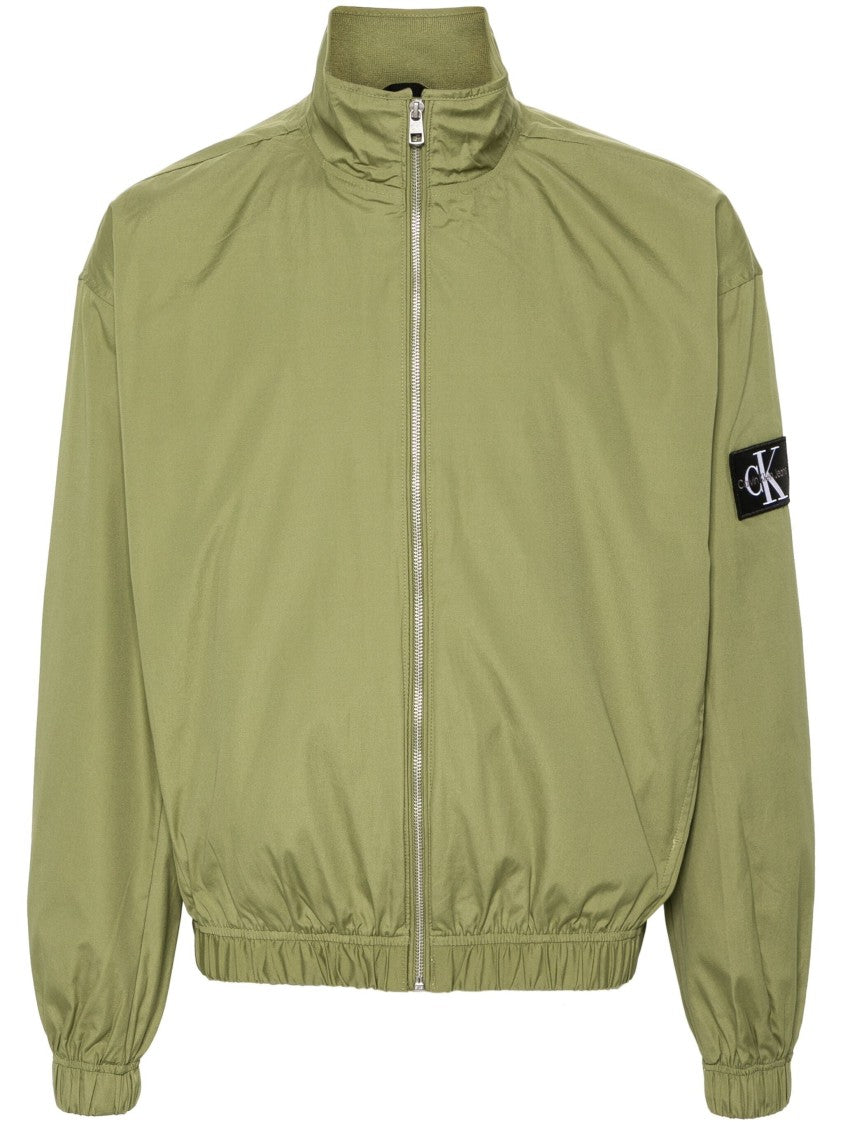 Calvin Klein Jeans High Collar Green Casual Jacket