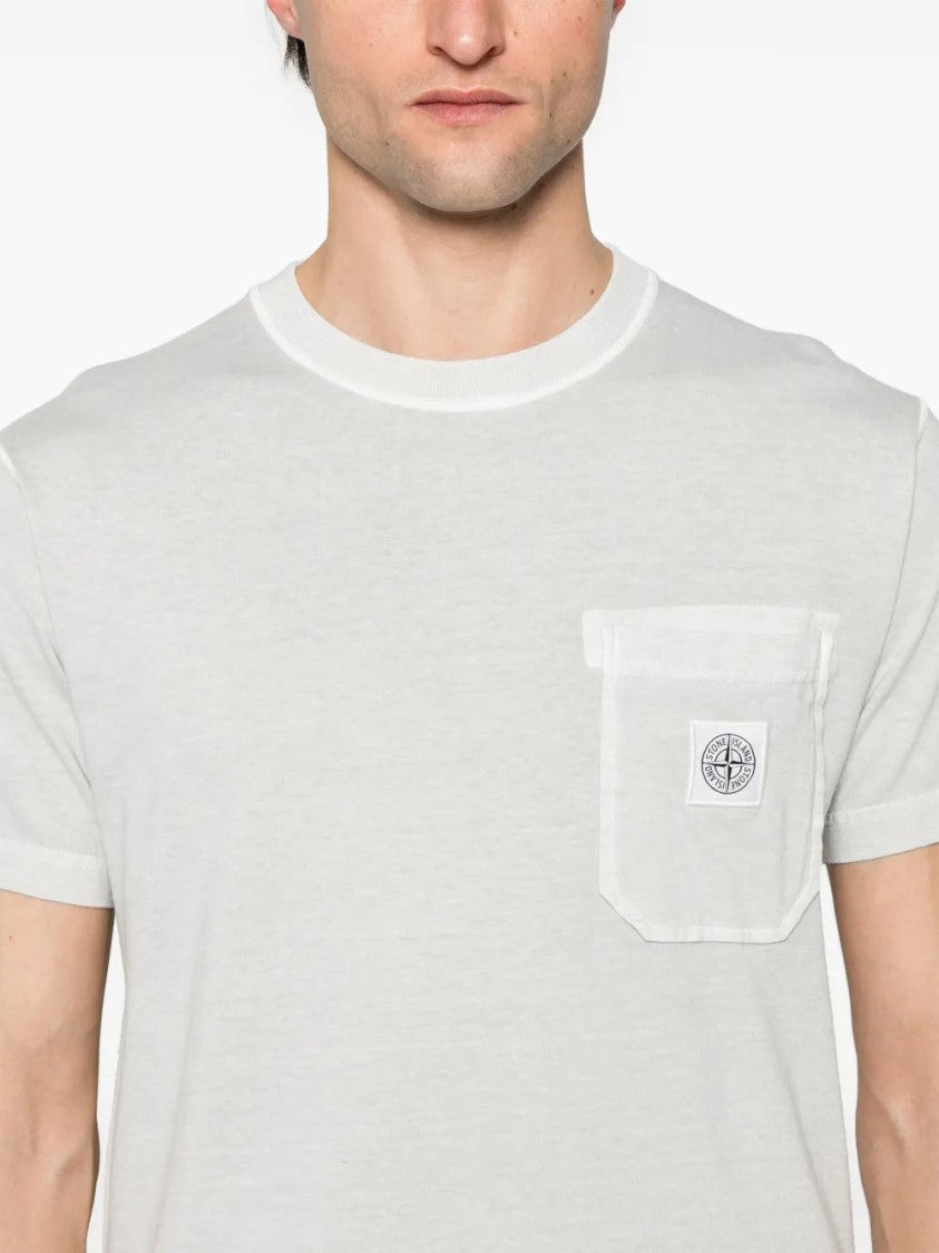 Stone Island Fissato-Effect Organic-Cotton T-Shirt
