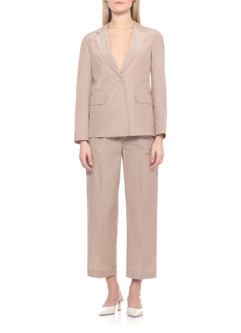 Peserico Beige Wool Single Breasted Blazer