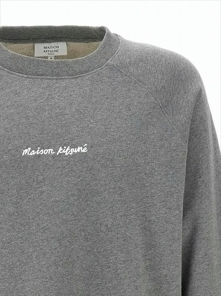 Maison Kitsuné Relaxed Fit Long-Sleeve Sweatshirt With Ribbed Details