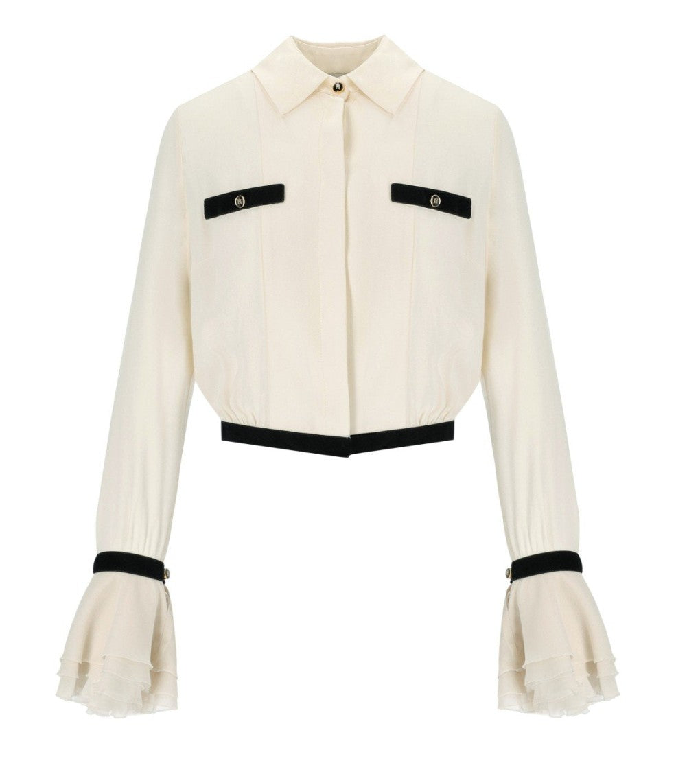 Elisabetta Franchi Milk Cropped Shirt