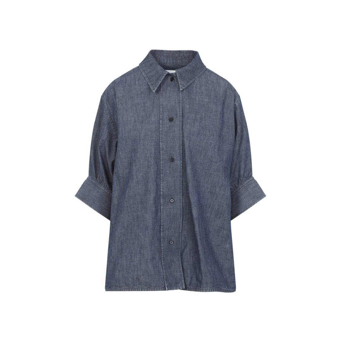 Jil Sander Boxy Blue Cotton Shirt