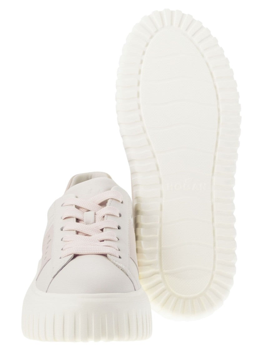 Hogan H-Stripes Trainers With Side Band