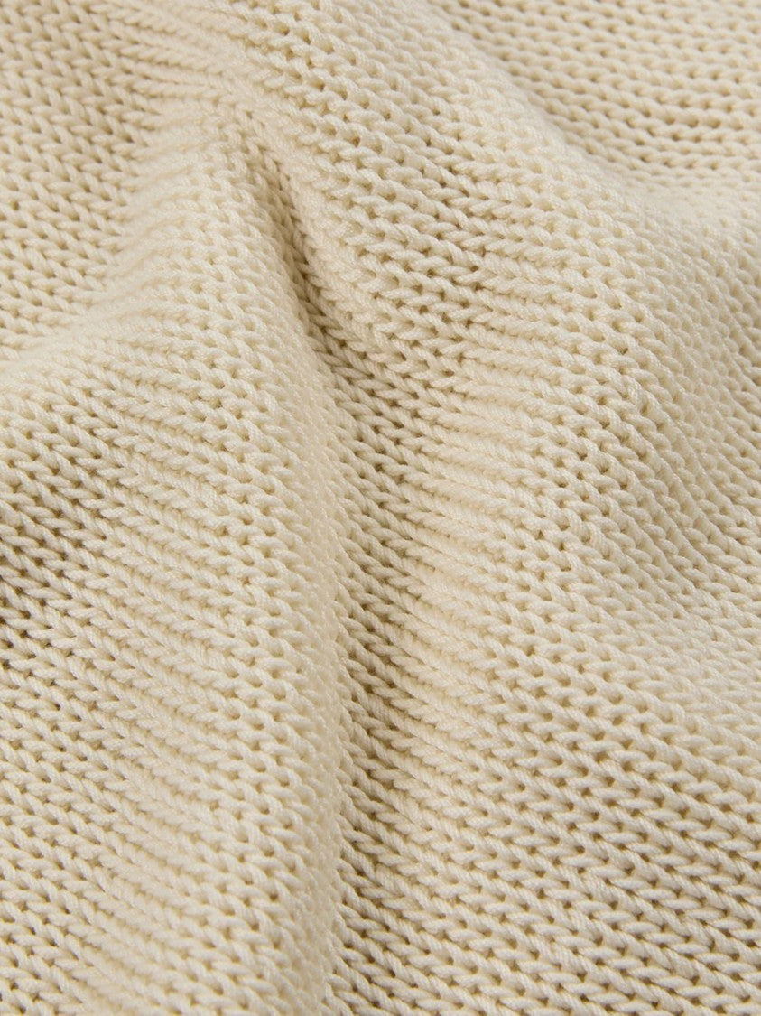 Zanone Neutral Boxy Fit Knitted Sleeveless Top
